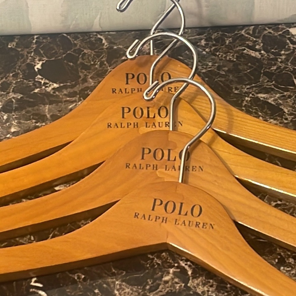 Set of POLO Ralph Lauren Wooden Shirt/Pant Hangers